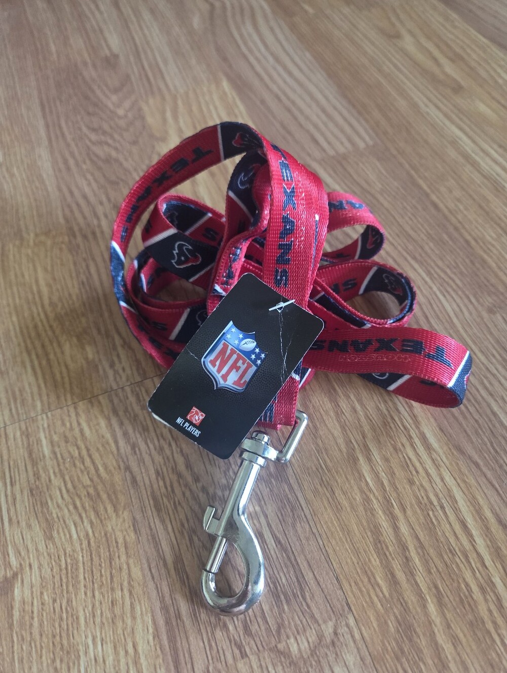 Houston Texans Dog Leash NFL Football Lanyard Carabiner Red Team Logo NWT